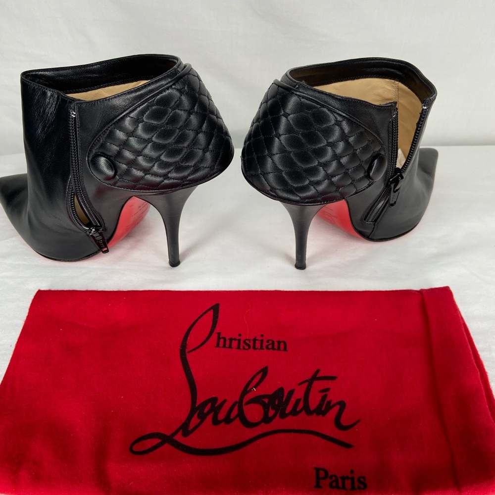 Authentic Black Christian Louboutin booties. Size 38.5 - Picture 2 of 4
